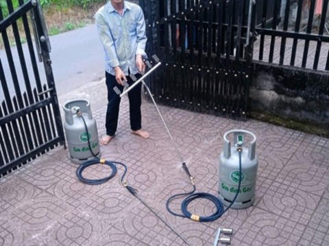 Khò Chuồng Trại 6 Đầu Loa Lửa HUTACO GAS TORCH Freeship