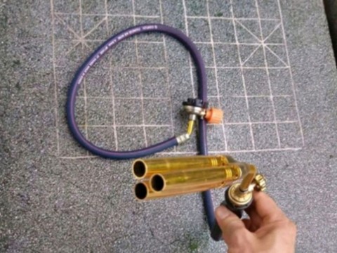 Khò 3 nòng dùng bình gas mini bình du lịch 