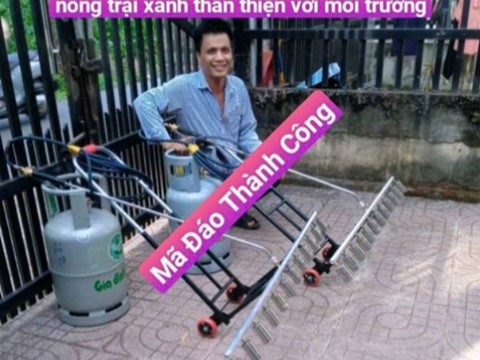 Khò 12 Đầu Loa Lửa HUTACO GAS TORCH Bao Gồm Xe Đẩy Dây Dài 5M FreeShip